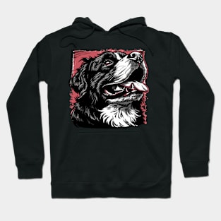 Retro Art Newfoundland dog Dog Lover Hoodie